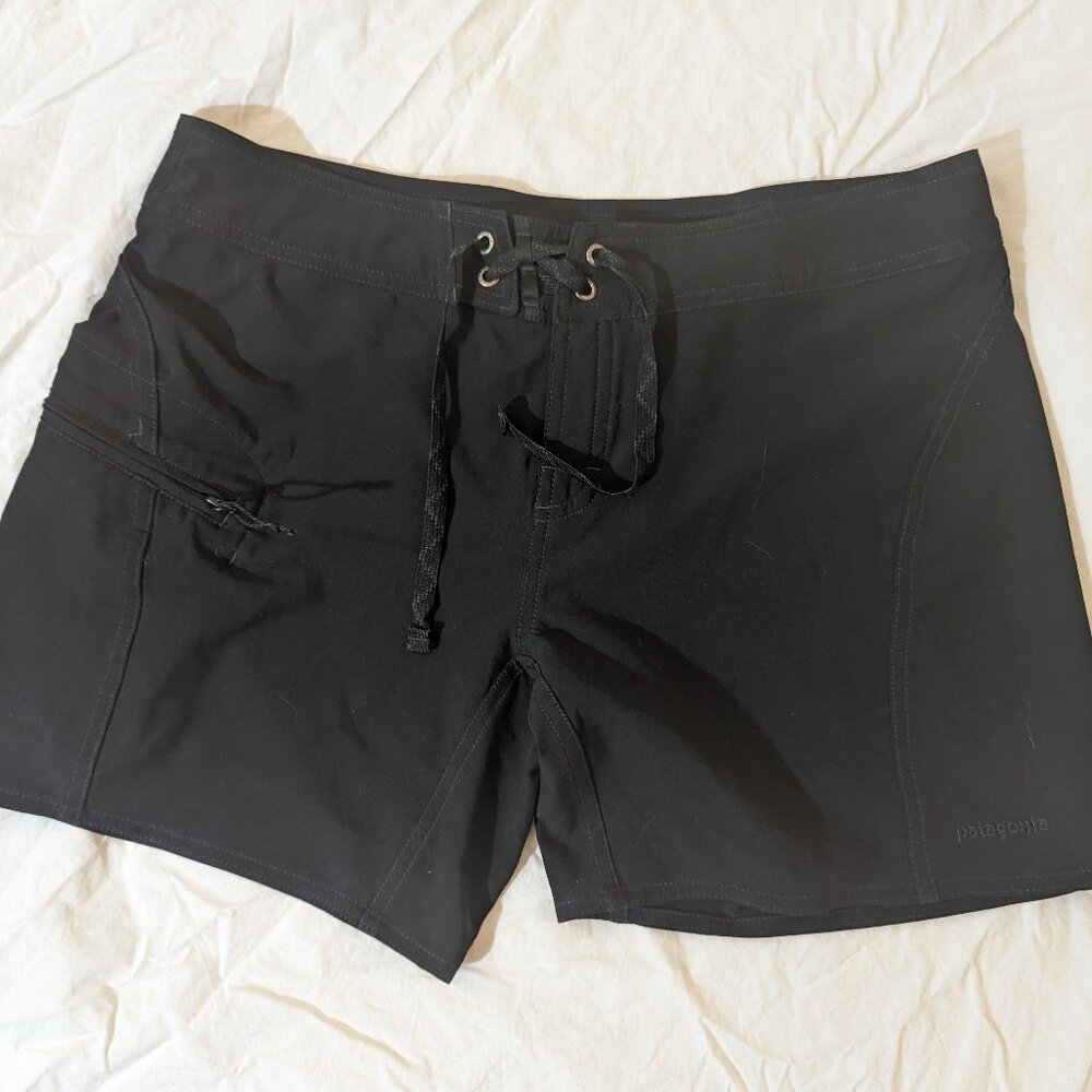 Patagonia Women's Meridian Board Shorts, Black, Size 8 SUP Surf Swim Kayak